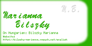 marianna bilszky business card